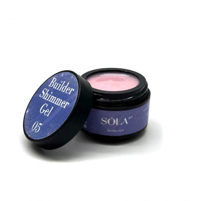 Моделирующий гель Builder Shimmer Gel 05 SOLAlove, 50гр